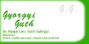 gyorgyi guth business card